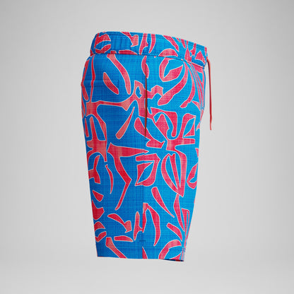 Redondo Edge Printed Swim Shorts Orange/Blue | Speedo