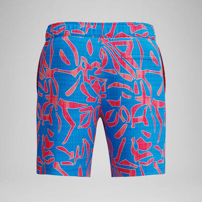 Redondo Edge Printed Swim Shorts Orange/Blue | Speedo