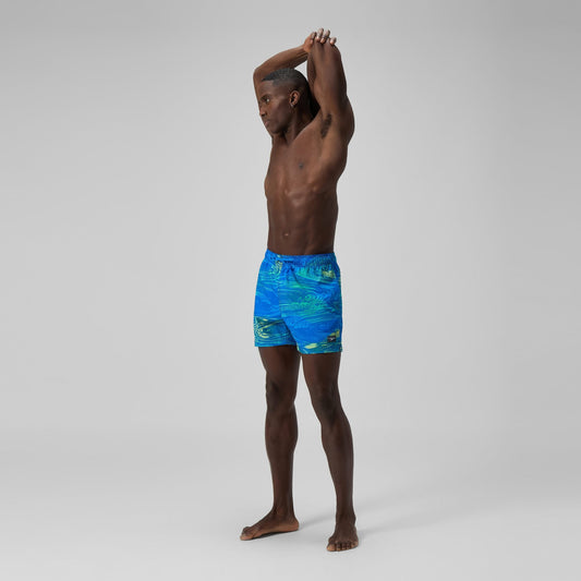 Redondo Edge Printed Swim Shorts Blue/Green | Speedo