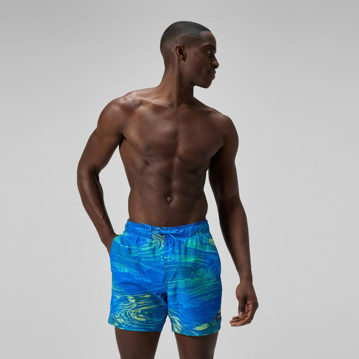 Redondo Edge Printed Swim Shorts Blue/Green | Speedo