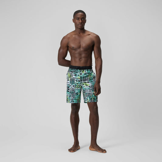 Printed Bondi Swim Shorts Black/White | Speedo