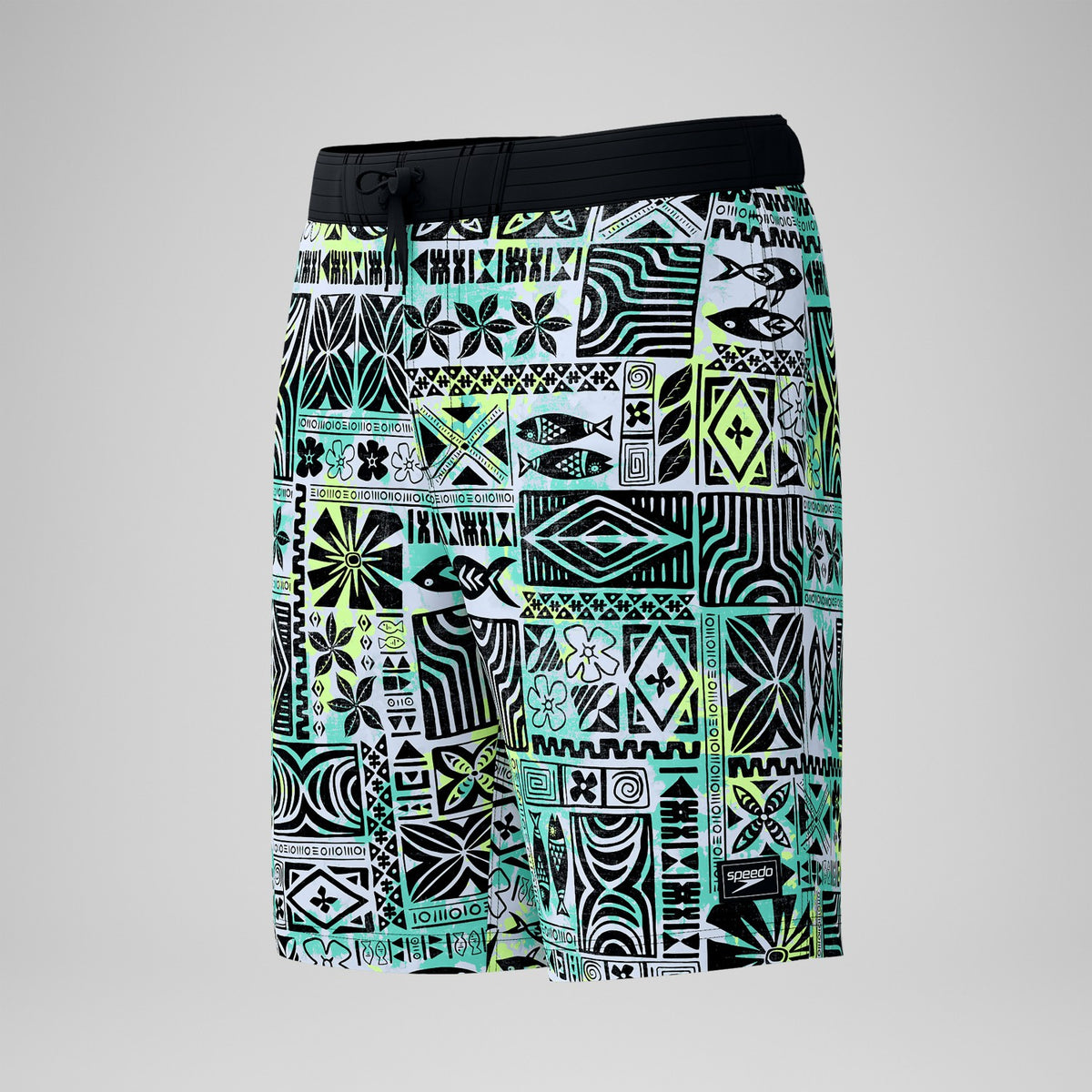 Printed Bondi Swim Shorts Black/White | Speedo
