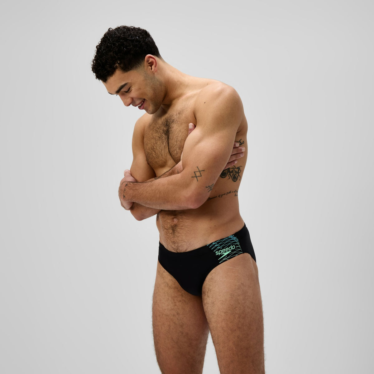 Medley Logo Brief Black/Green | Speedo
