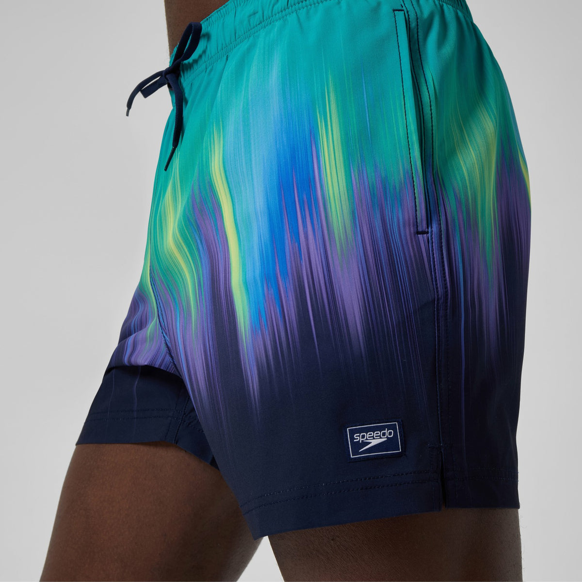 Redondo Edge Printed Swim Shorts Green/Blue | Speedo