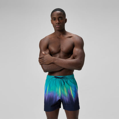 Redondo Edge Printed Swim Shorts Green/Blue | Speedo