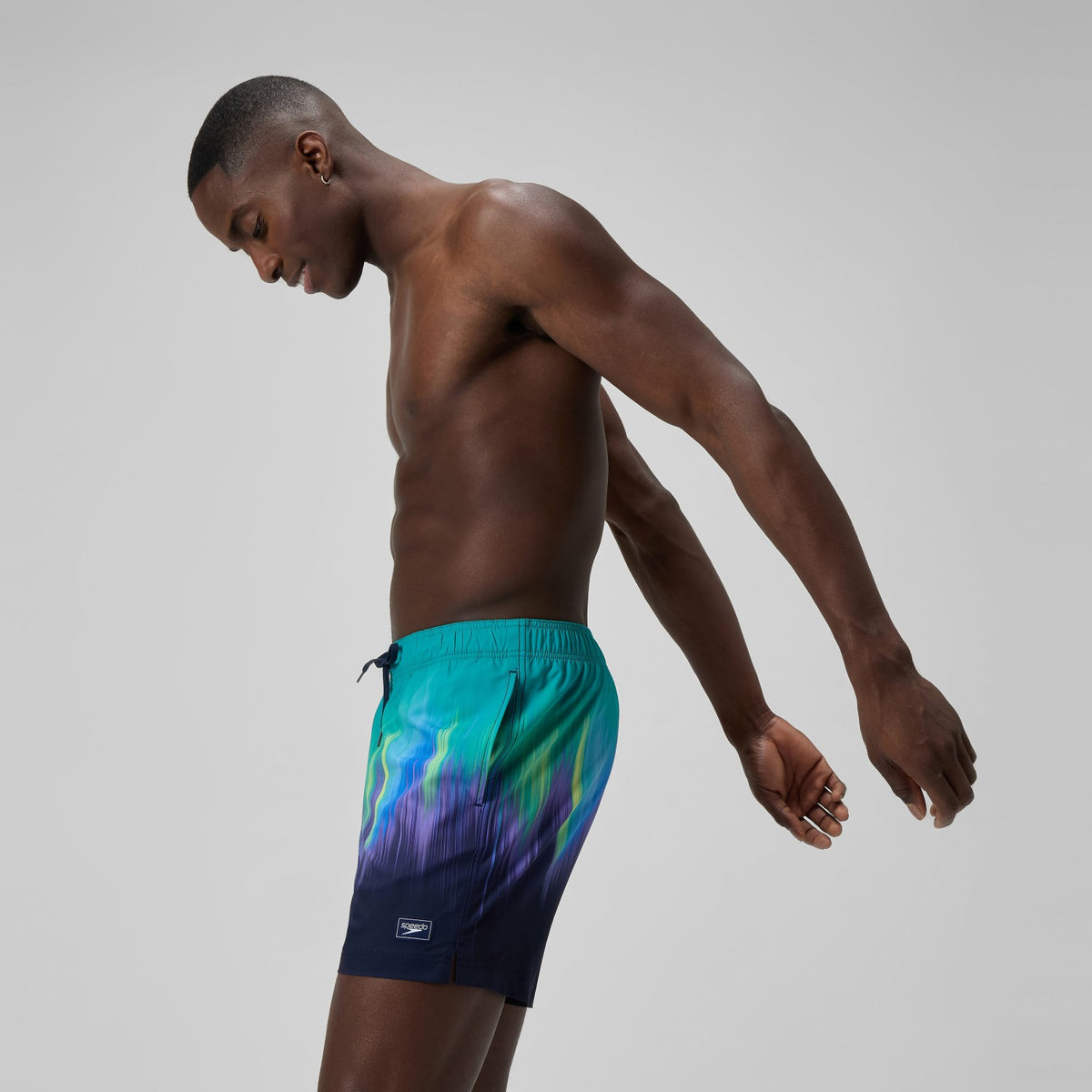 Redondo Edge Printed Swim Shorts Green/Blue | Speedo