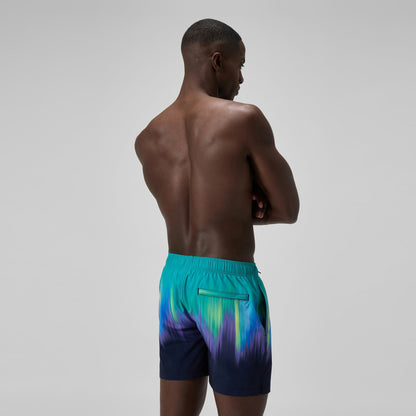 Redondo Edge Printed Swim Shorts Green/Blue | Speedo