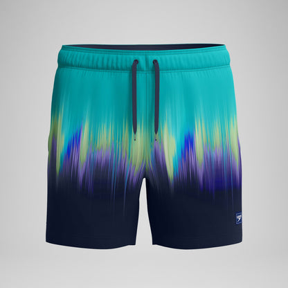 Redondo Edge Printed Swim Shorts Green/Blue | Speedo