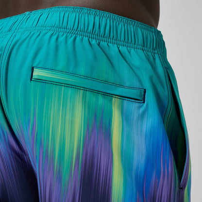 Redondo Edge Printed Swim Shorts Green/Blue | Speedo