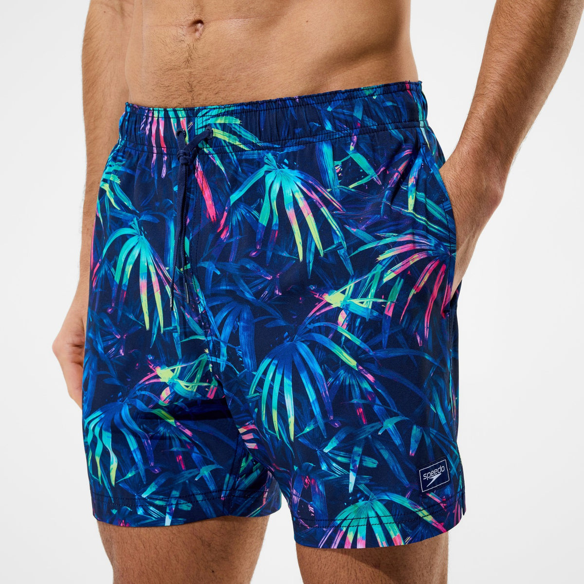Redondo Edge Printed Swim Shorts Navy | Speedo