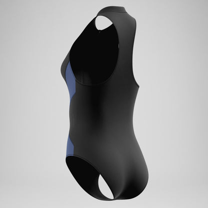 Ocean Flex Zip Swimsuit Black/Blue | Speedo