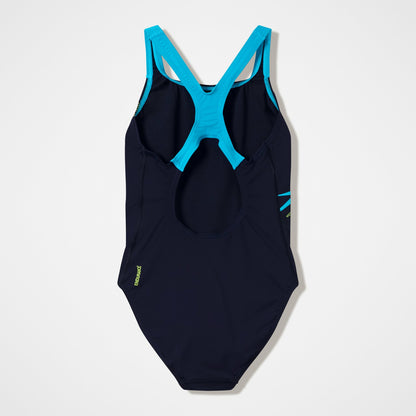 Medley Logo Medalist Swimsuit Black/Turquoise | Speedo