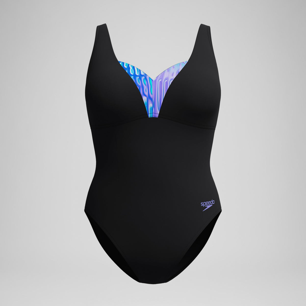 Shaping Printed OpusGem Swimsuit Black/Blue | Speedo