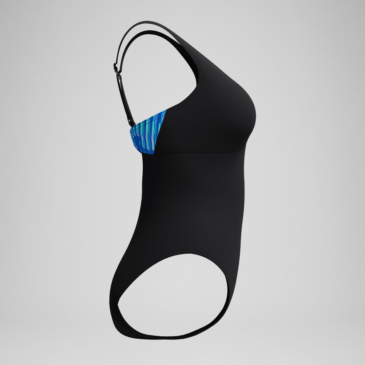 Shaping Printed OpusGem Swimsuit Black/Blue | Speedo