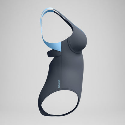 Flex Band with Built in Swim Bra Swimsuit Grey/Blue | Speedo