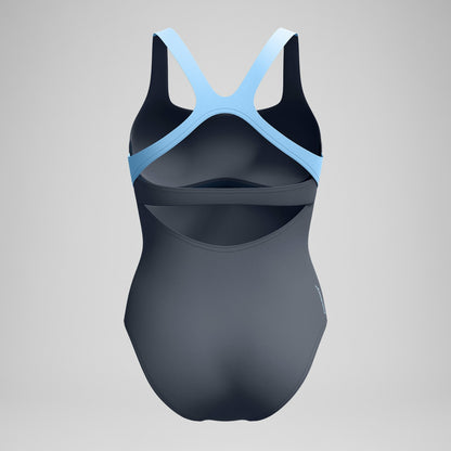 Flex Band with Built in Swim Bra Swimsuit Grey/Blue | Speedo