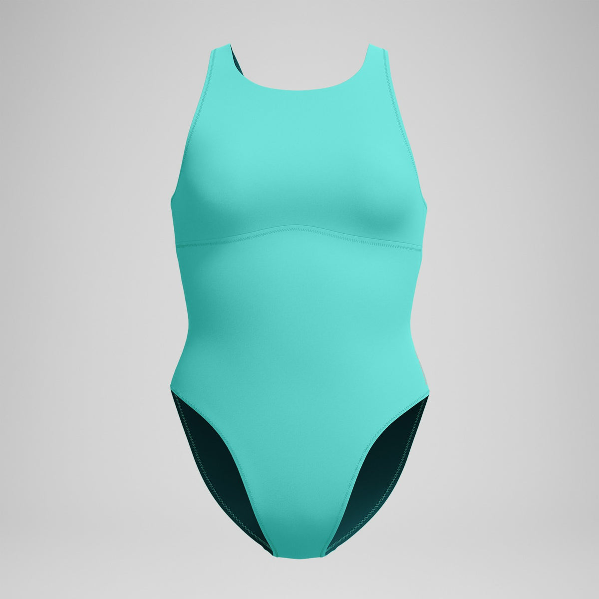 Solid Highneck One Piece Turquoise | Speedo