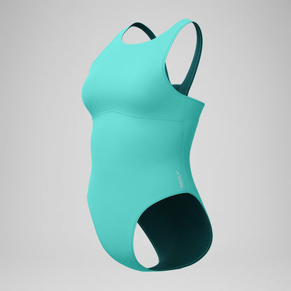 Solid Highneck One Piece Turquoise | Speedo