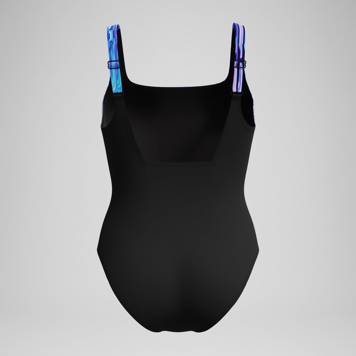 Shaping Printed Contour Eclipse Swimsuit Black/Purple | Speedo