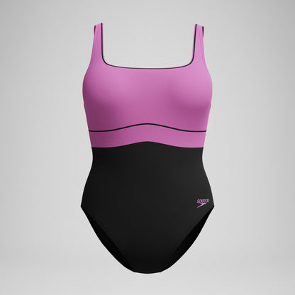 Shaping Contour Eclipse Swimsuit Black/Pink | Speedo