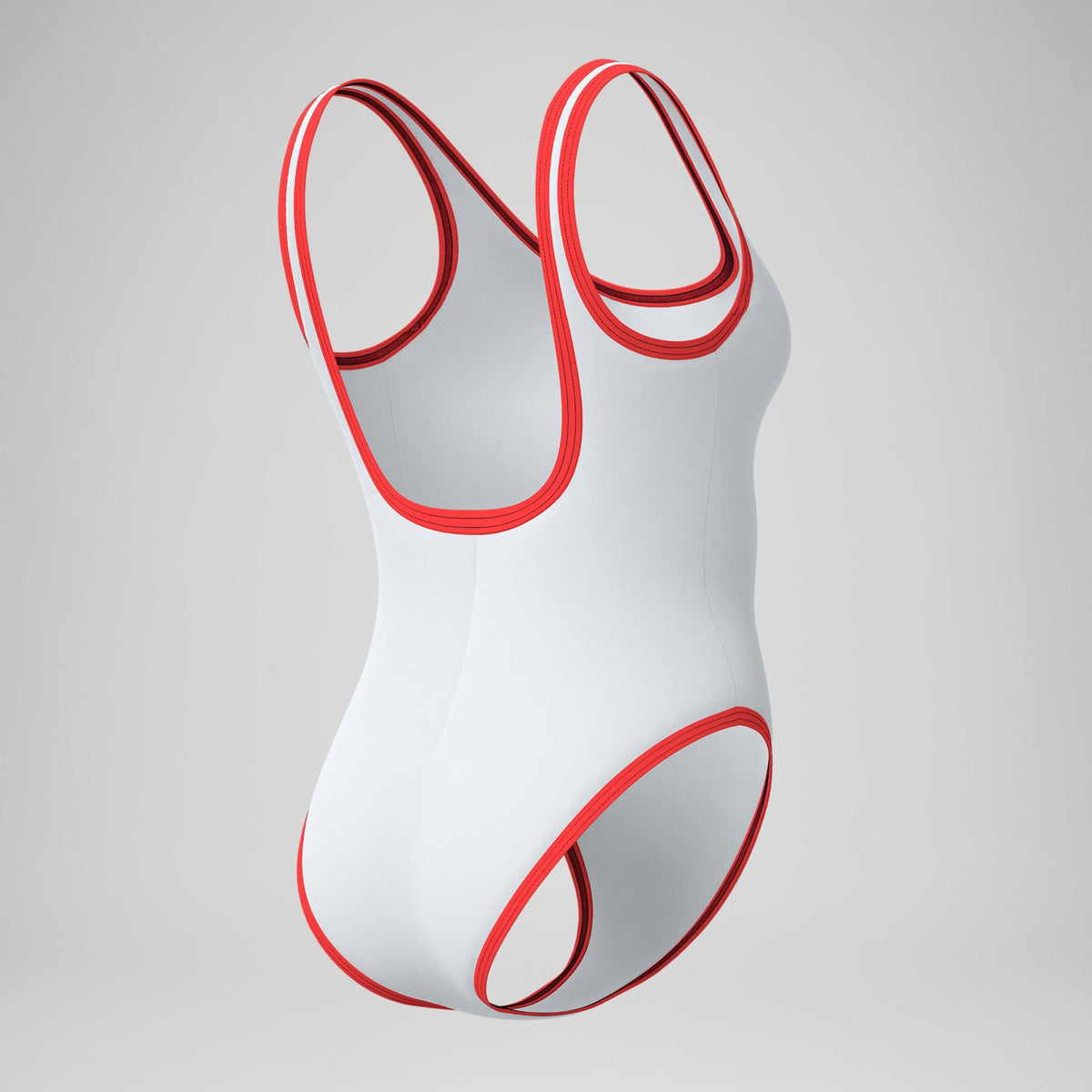Jetstream Solid Bound Scoop Swimsuit Red/White | Speedo