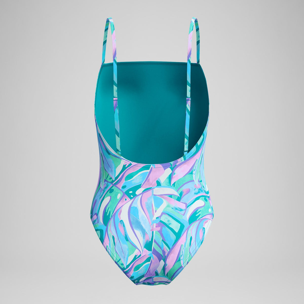 Printed Adjustable Thinstrap Swimsuit Green/Pink | Speedo