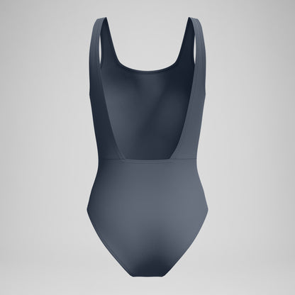 Logo Square Back Swimsuit Grey/Turquoise | Speedo