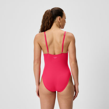 Solid V-Neck Swimsuit Ruby | Speedo