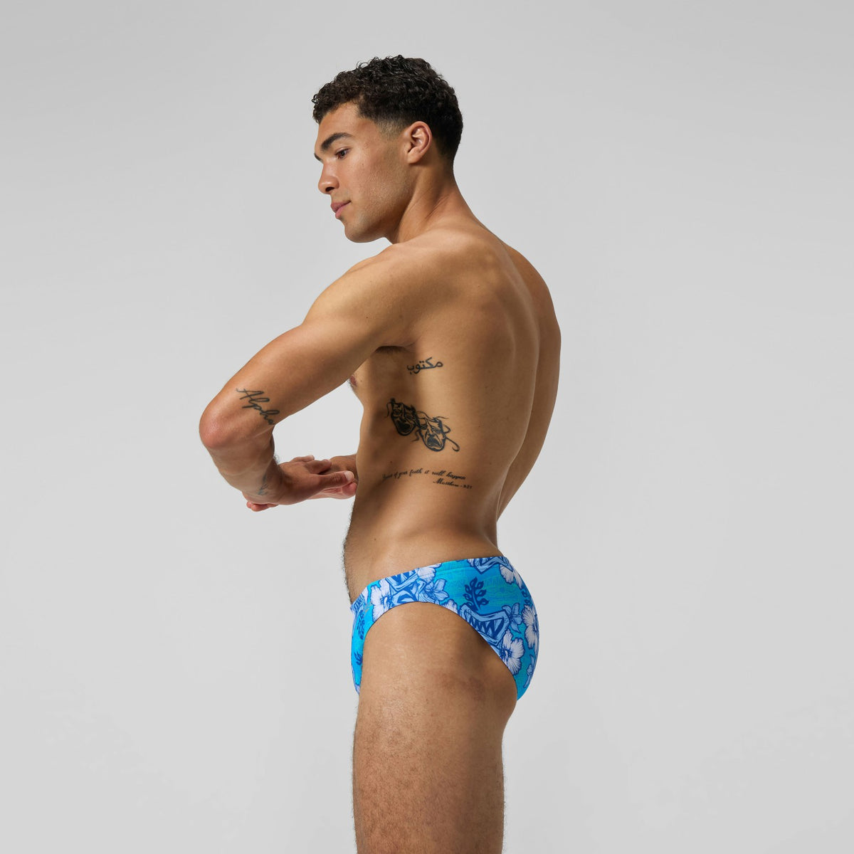 Print Beachstar Brief Light Blue/White | Speedo