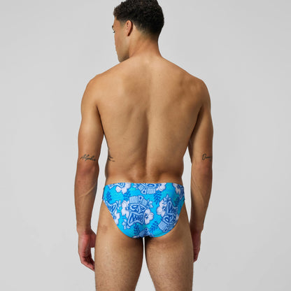 Print Beachstar Brief Light Blue/White | Speedo