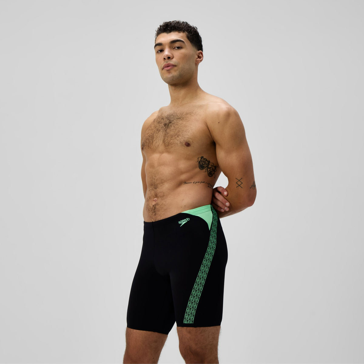 Hyperboom Splice Jammer Black/Green | Speedo