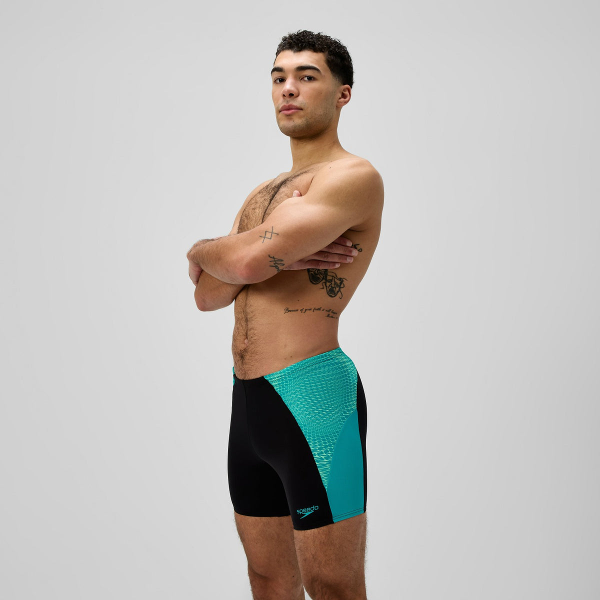 Endurance+ MAX Splice Mid Jammer Black/Turquoise | Speedo