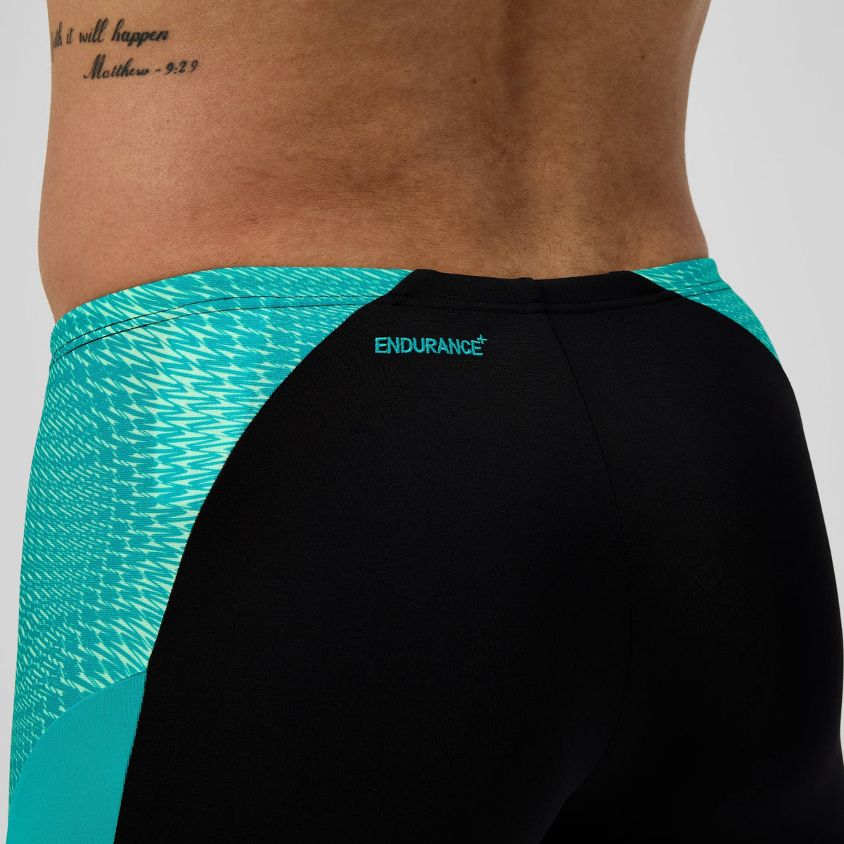 Endurance+ MAX Splice Mid Jammer Black/Turquoise | Speedo