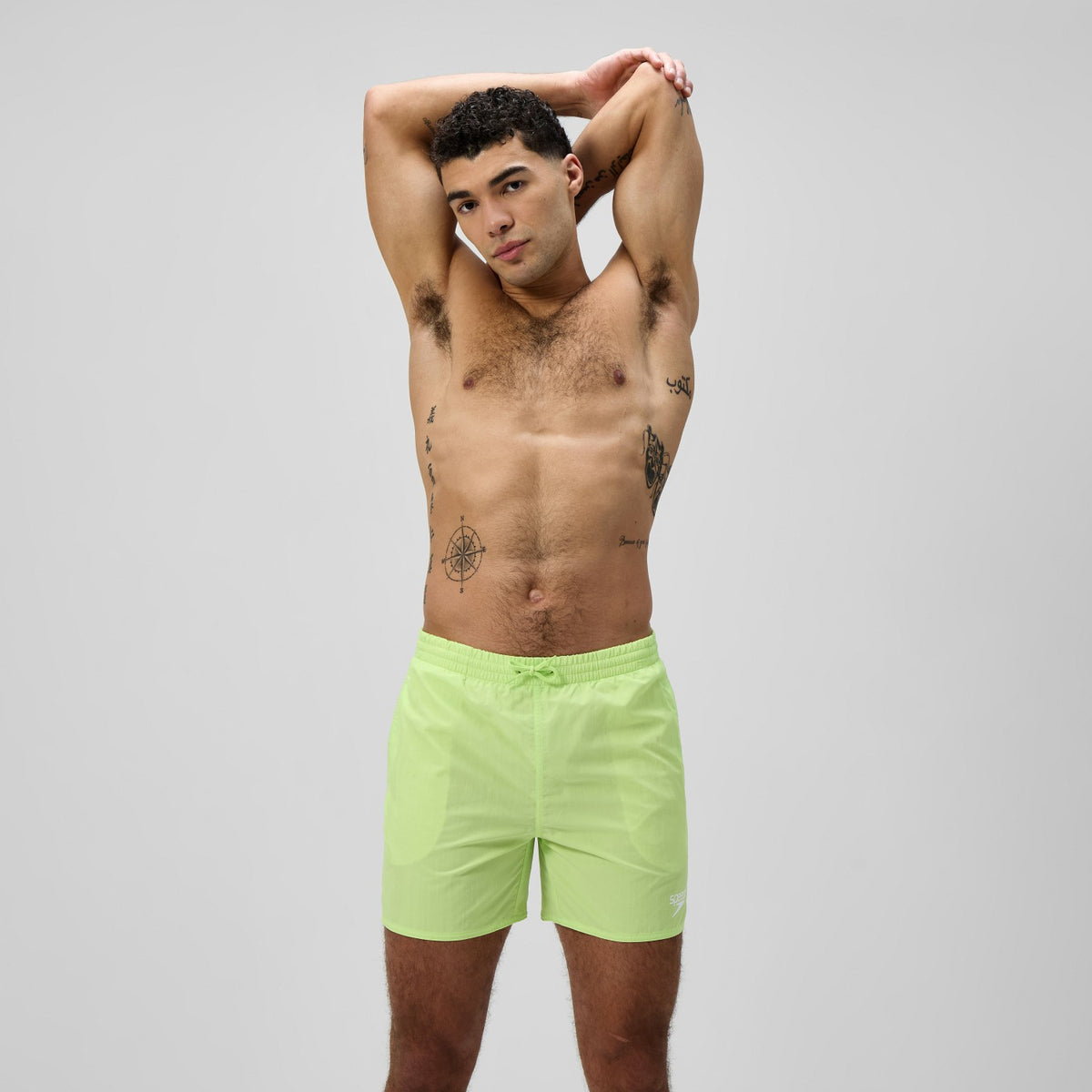 Essential Solid Swim Shorts Green | Speedo