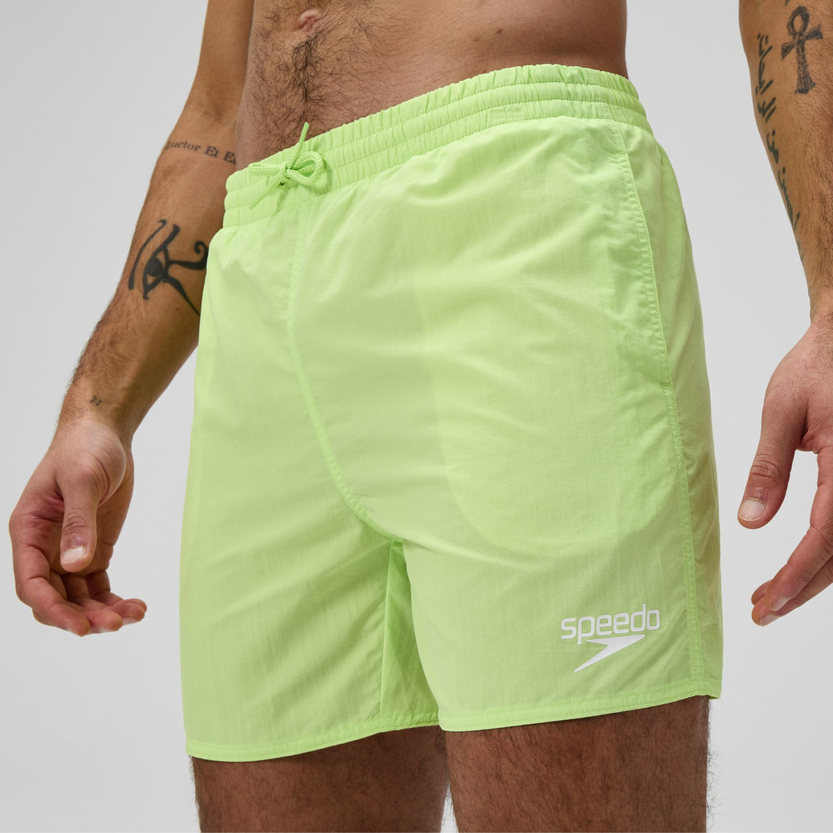 Essential Solid Swim Shorts Green | Speedo