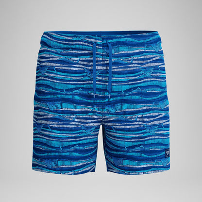 Redondo Edge Printed Swim Shorts Blue | Speedo