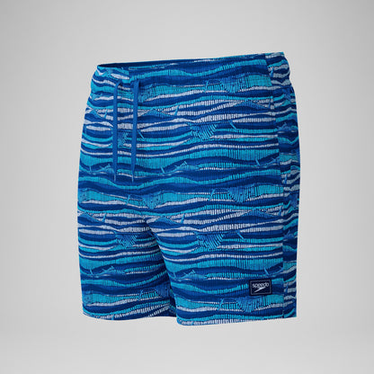 Redondo Edge Printed Swim Shorts Blue | Speedo