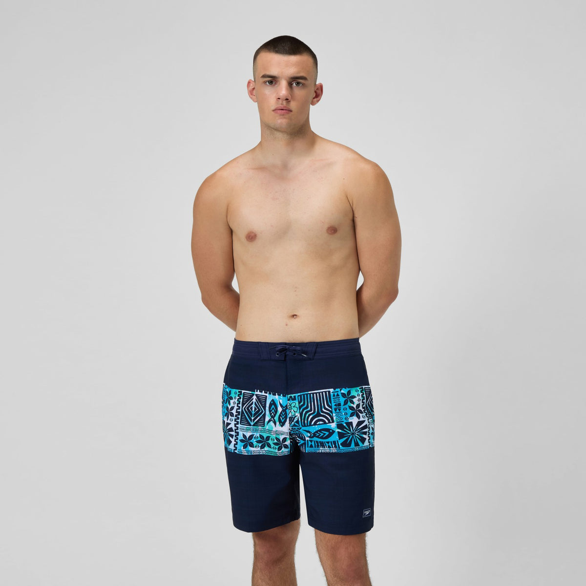 Printed Bondi Swim Shorts Navy/Blue | Speedo