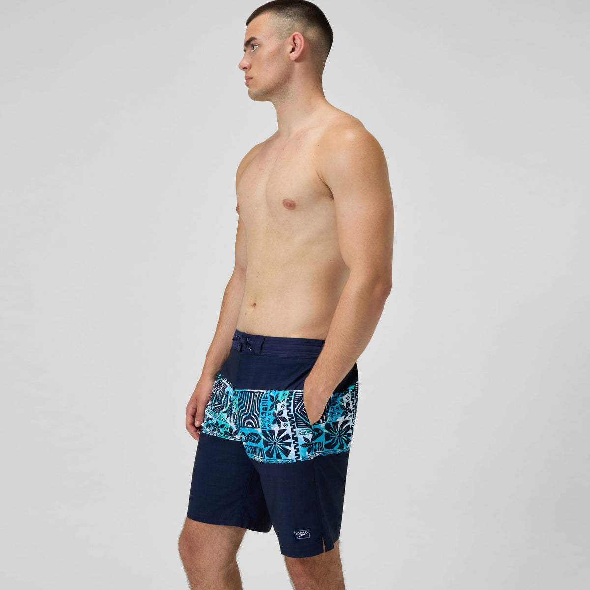Printed Bondi Swim Shorts Navy/Blue | Speedo