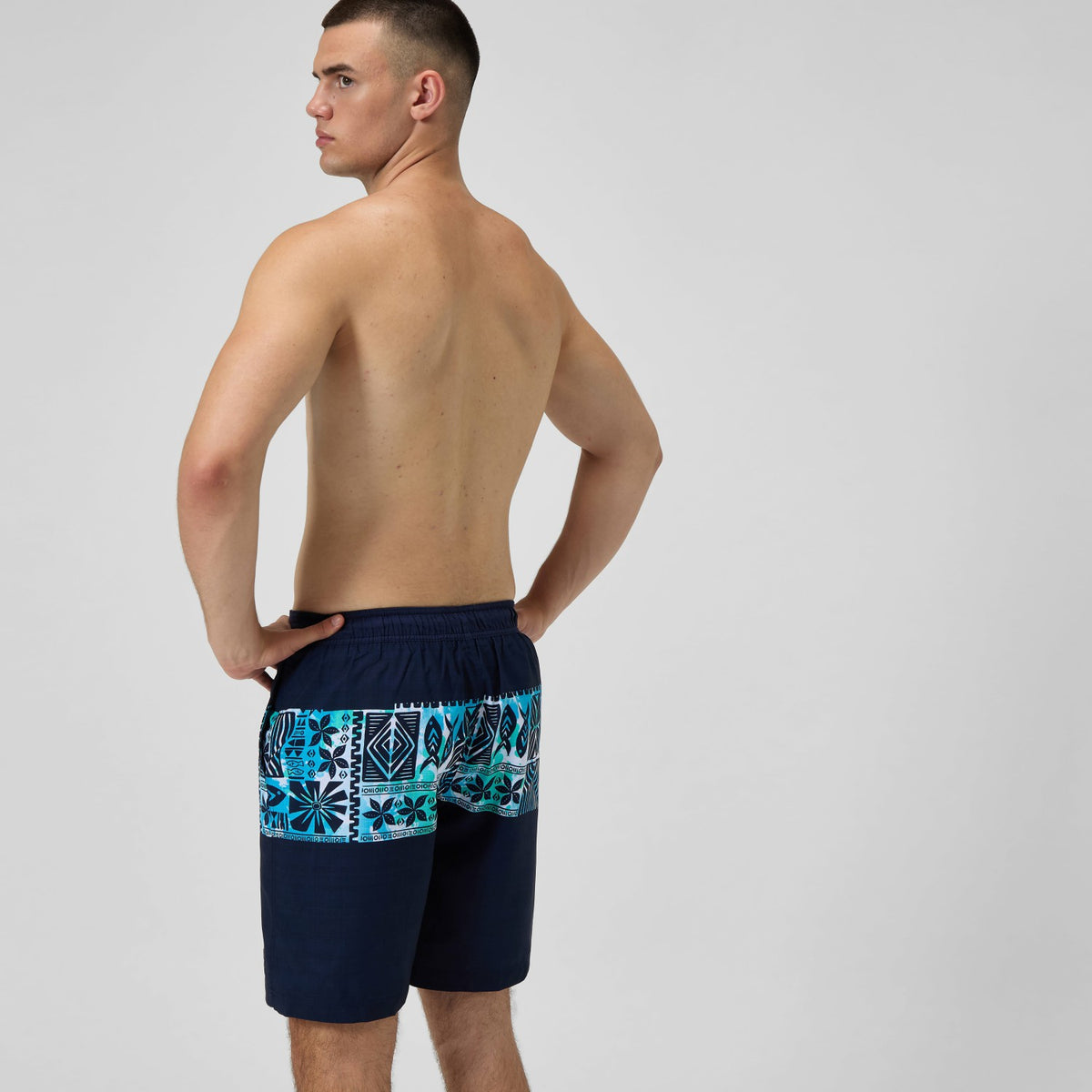 Printed Bondi Swim Shorts Navy/Blue | Speedo