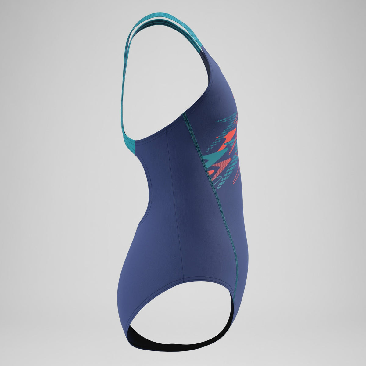 Girls Medley Logo Medalist Swimsuit Blue | Speedo