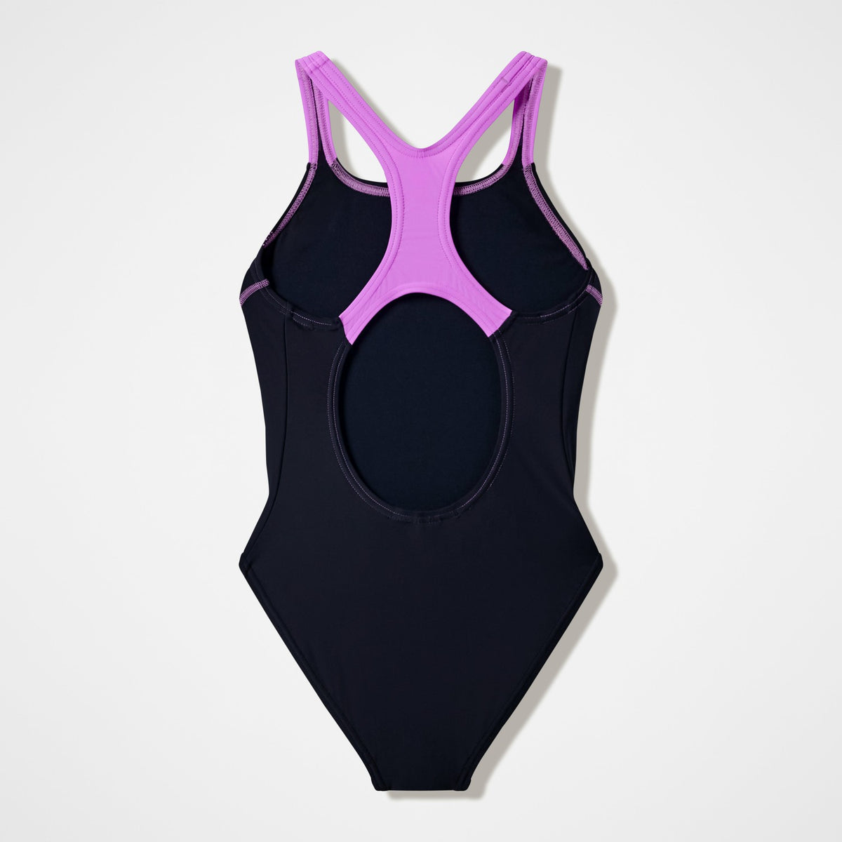 Girls Medley Logo Medalist Swimsuit Black/Pink | Speedo