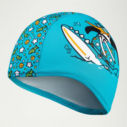 Infant Learn to Swim Chima African Penguin Polyester Cap Blue | Speedo