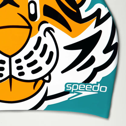 Infant Learn to Swim Aanadi Tiger Cub Cap Orange | Speedo