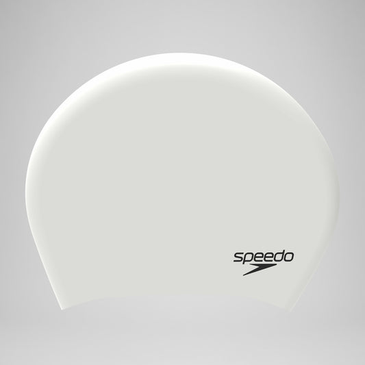 Unisex Long Hair Silicone Cap White/Black | Speedo