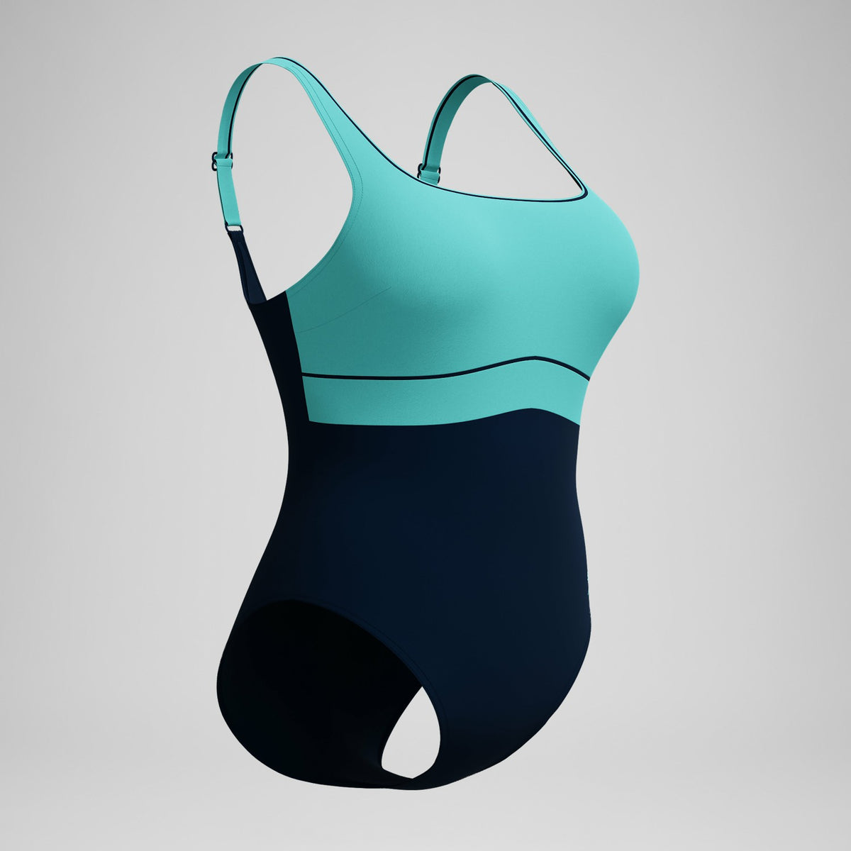 Shaping Contour Eclipse Swimsuit Navy/Turquoise | Speedo