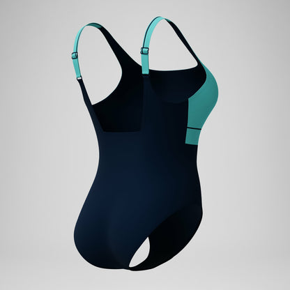 Shaping Contour Eclipse Swimsuit Navy/Turquoise | Speedo