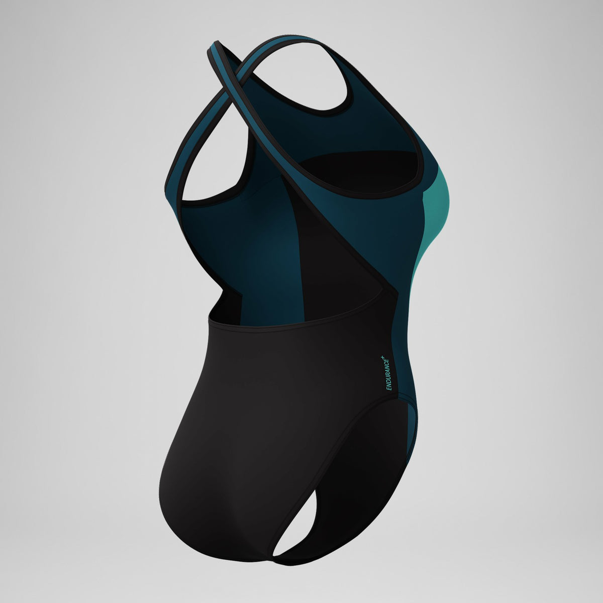 Highneck Splice Crossback Swimsuit DarkTeal/Green | Speedo