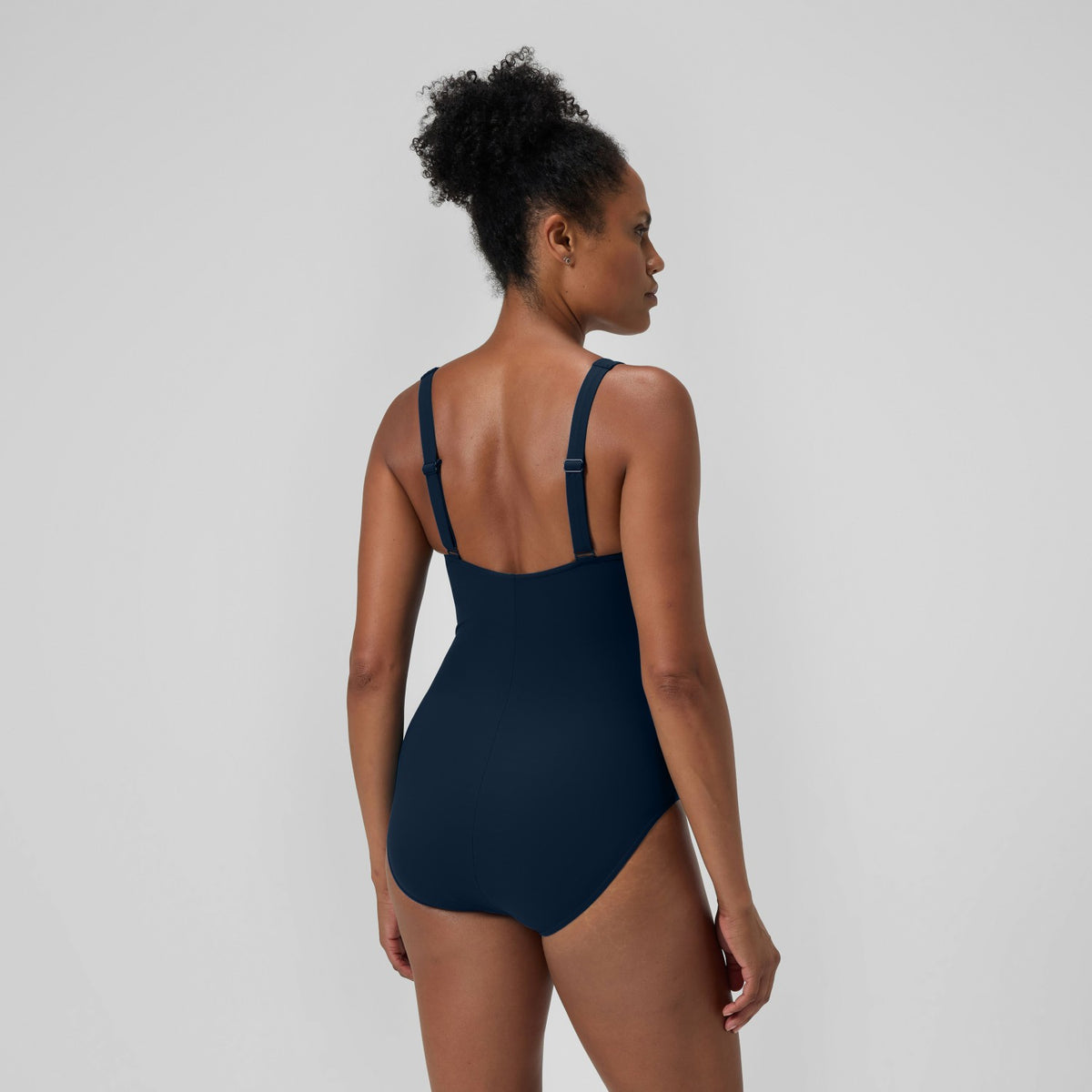 Shaping Printed LunaElustre Swimsuit Navy/Green | Speedo