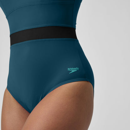Shaping LuniaGlow Swimsuit DarkTeal/Black | Speedo